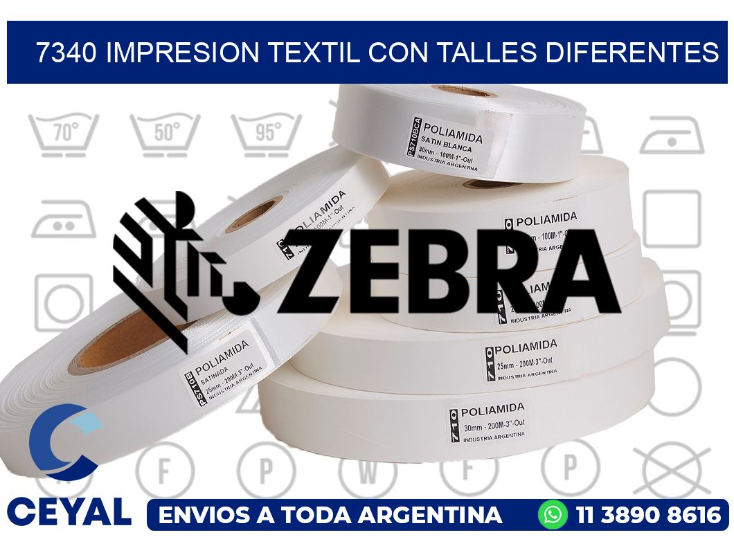 7340 IMPRESION TEXTIL CON TALLES DIFERENTES