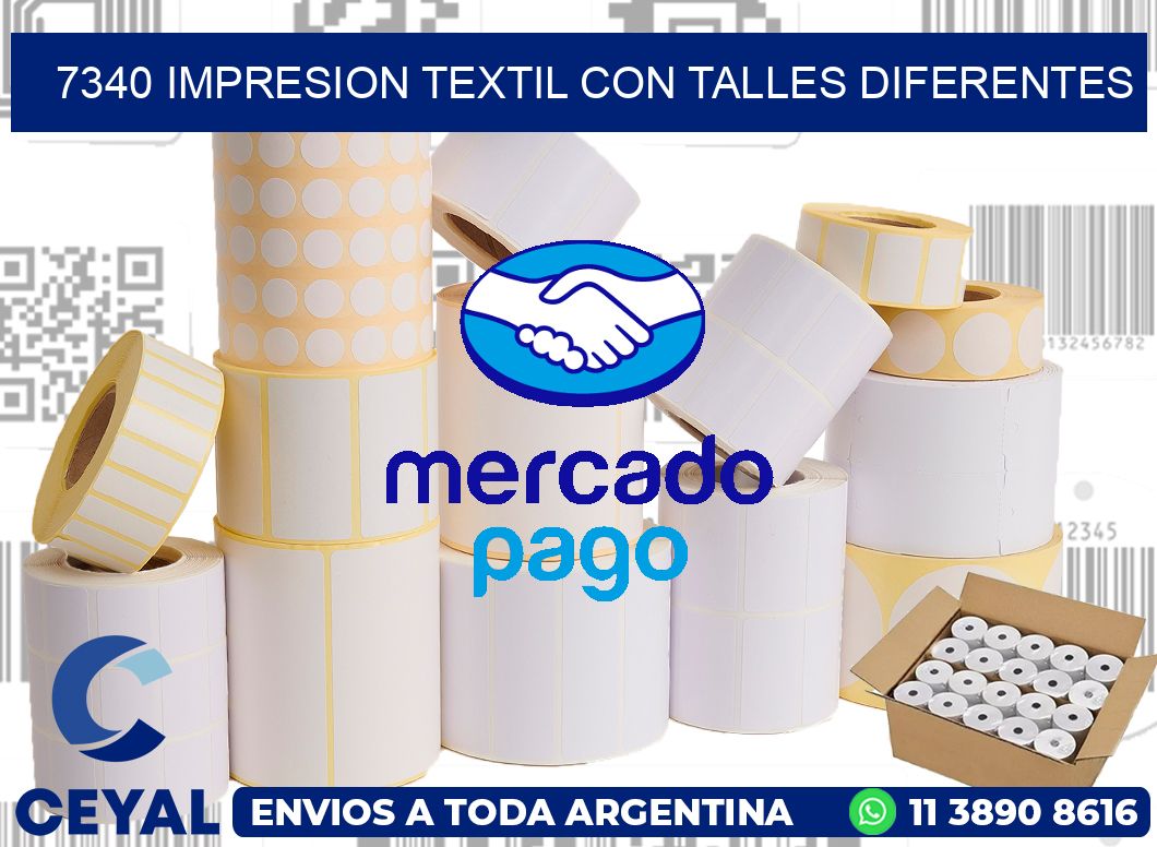 7340 IMPRESION TEXTIL CON TALLES DIFERENTES