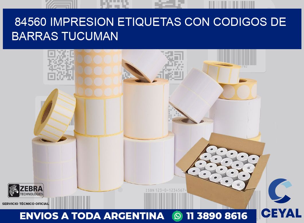 84560 IMPRESION ETIQUETAS CON CODIGOS DE BARRAS TUCUMAN