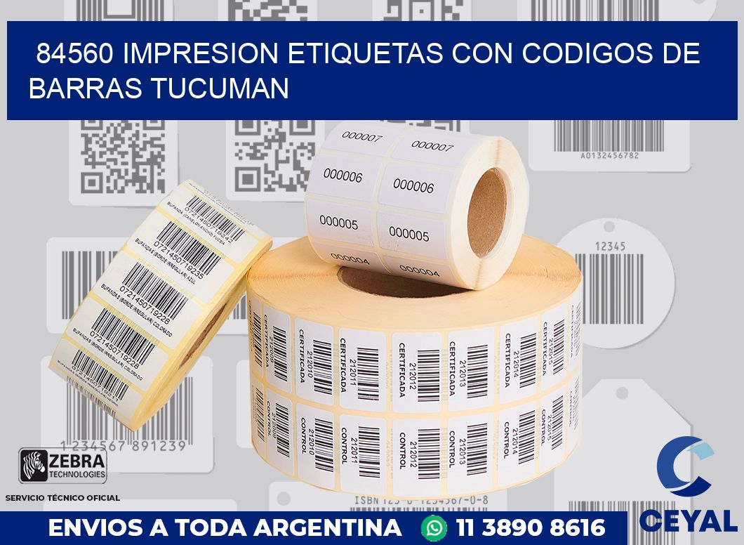 84560 IMPRESION ETIQUETAS CON CODIGOS DE BARRAS TUCUMAN