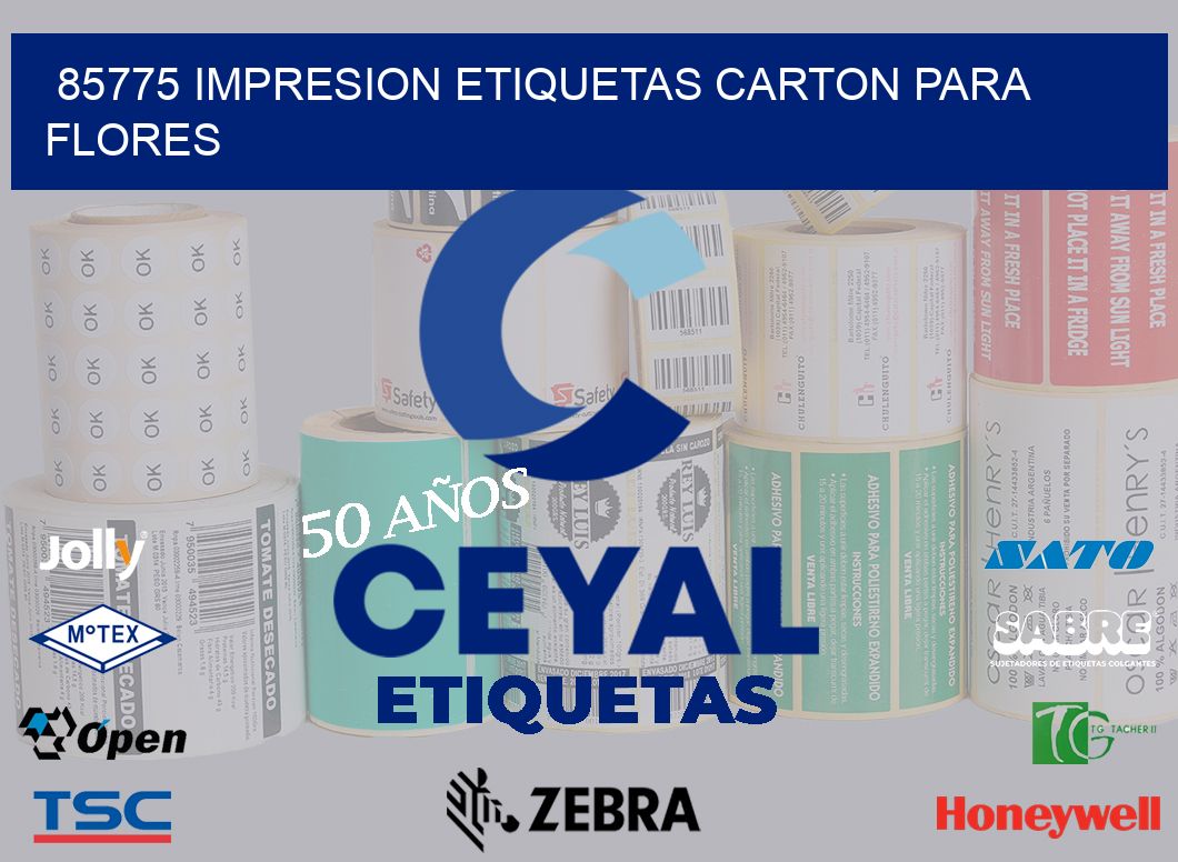 85775 IMPRESION ETIQUETAS CARTON PARA FLORES