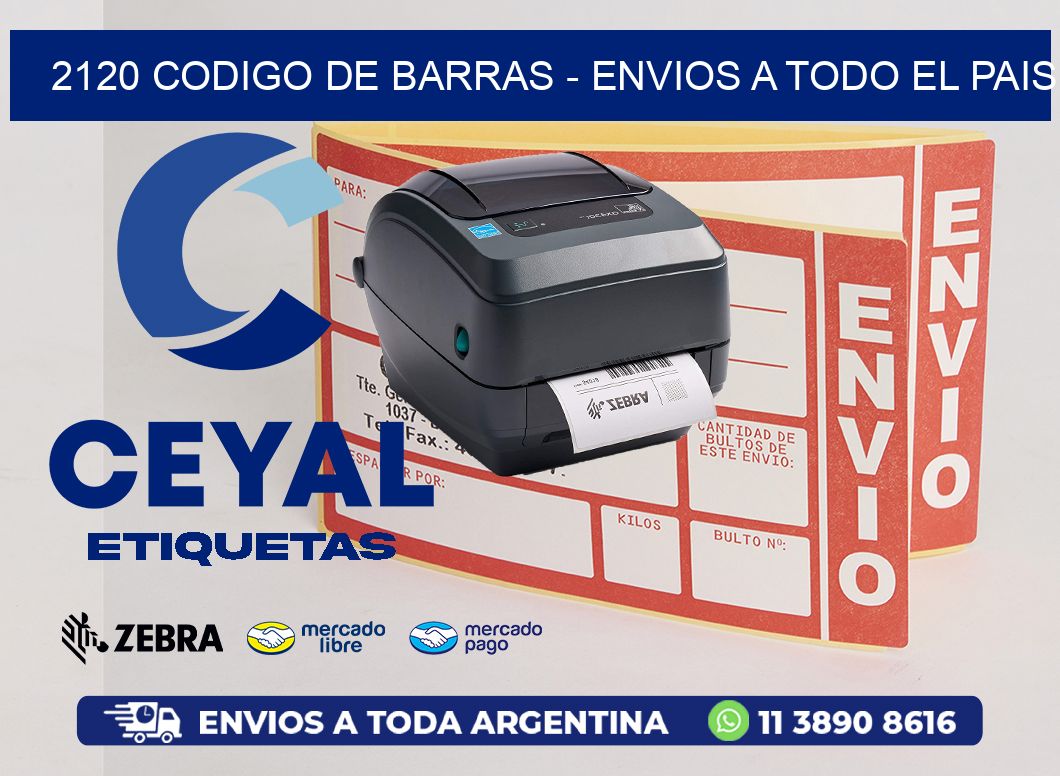 2120 CODIGO DE BARRAS - ENVIOS A TODO EL PAIS