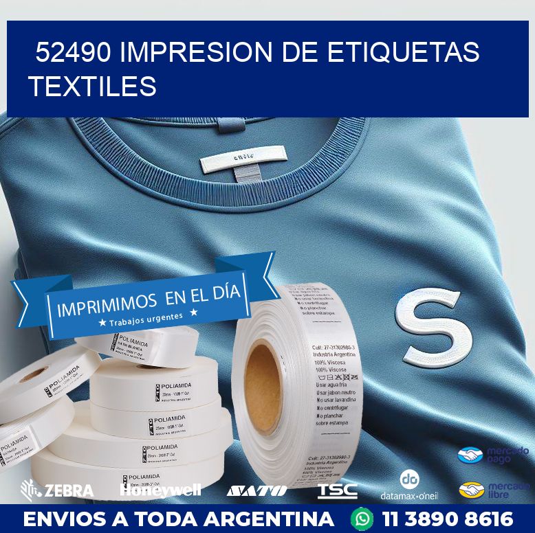 52490 IMPRESION DE ETIQUETAS TEXTILES