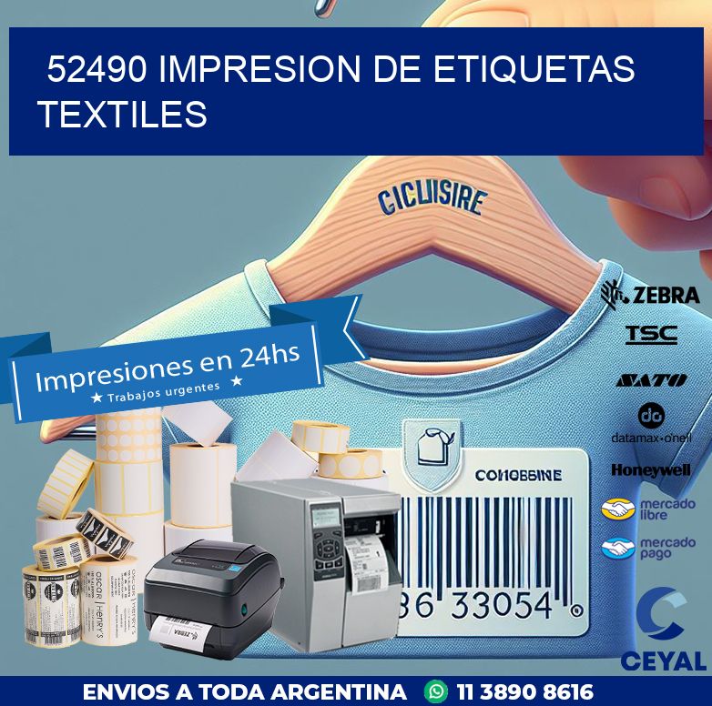 52490 IMPRESION DE ETIQUETAS TEXTILES