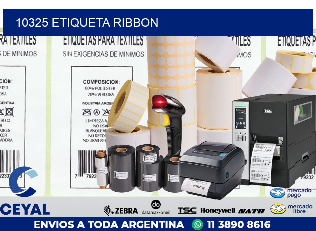 10325 etiqueta ribbon