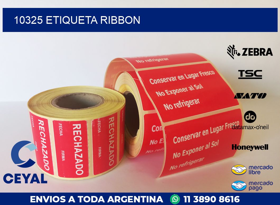 10325 etiqueta ribbon