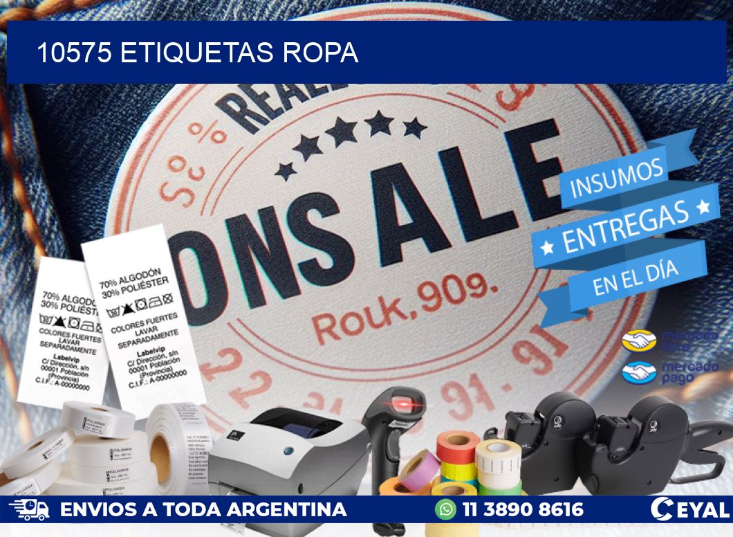 10575 ETIQUETAS ROPA