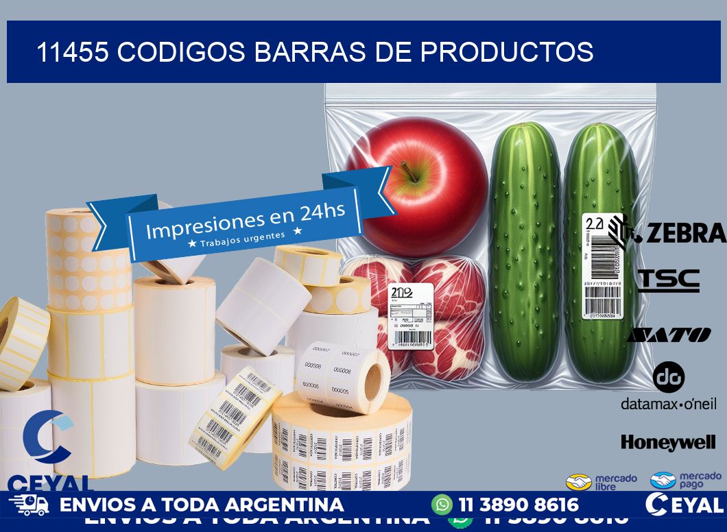 11455 CODIGOS BARRAS DE PRODUCTOS