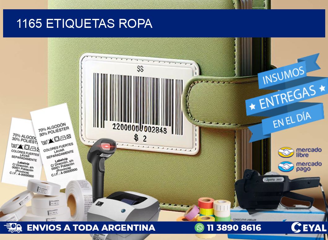 1165 ETIQUETAS ROPA