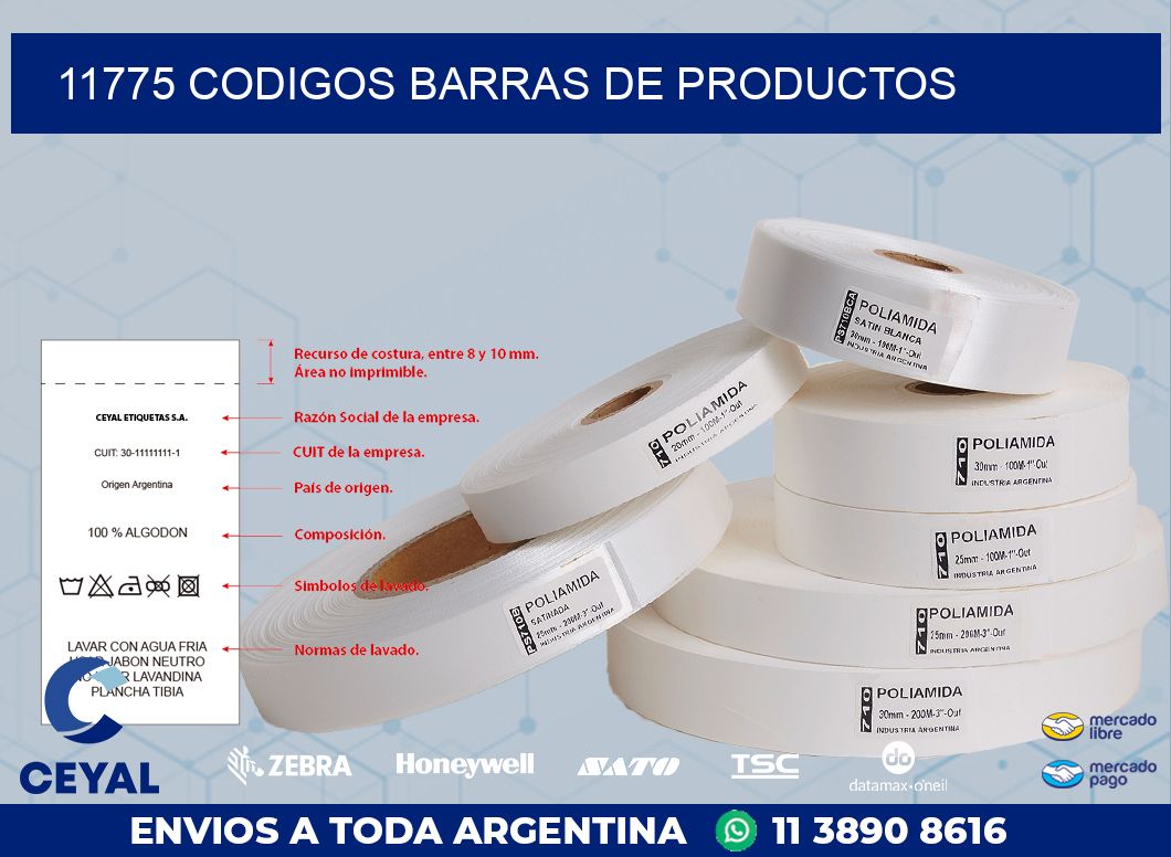 11775 CODIGOS BARRAS DE PRODUCTOS