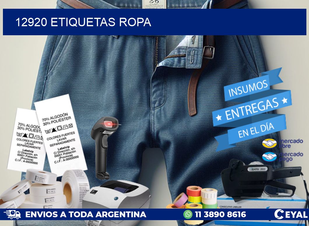 12920 ETIQUETAS ROPA