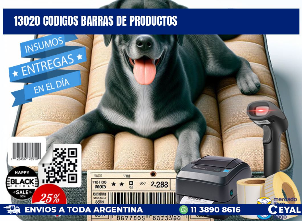 13020 CODIGOS BARRAS DE PRODUCTOS