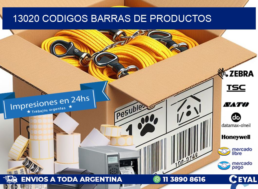 13020 CODIGOS BARRAS DE PRODUCTOS