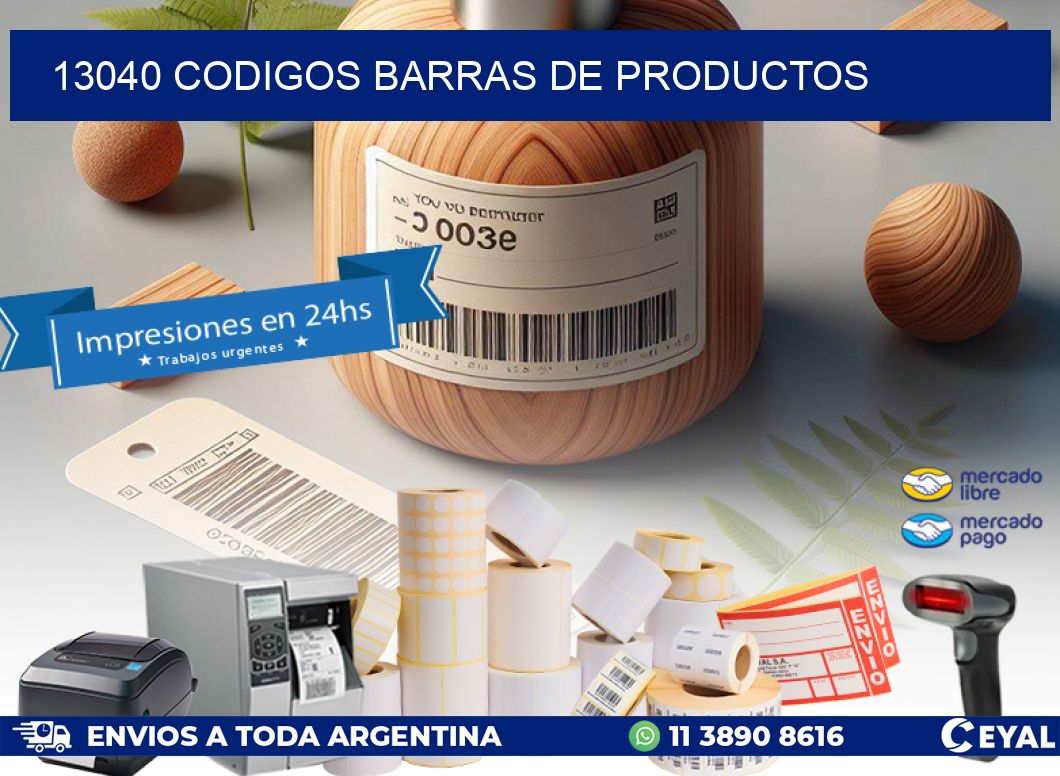 13040 CODIGOS BARRAS DE PRODUCTOS