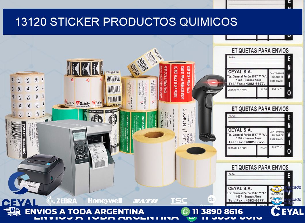 13120 STICKER PRODUCTOS QUIMICOS