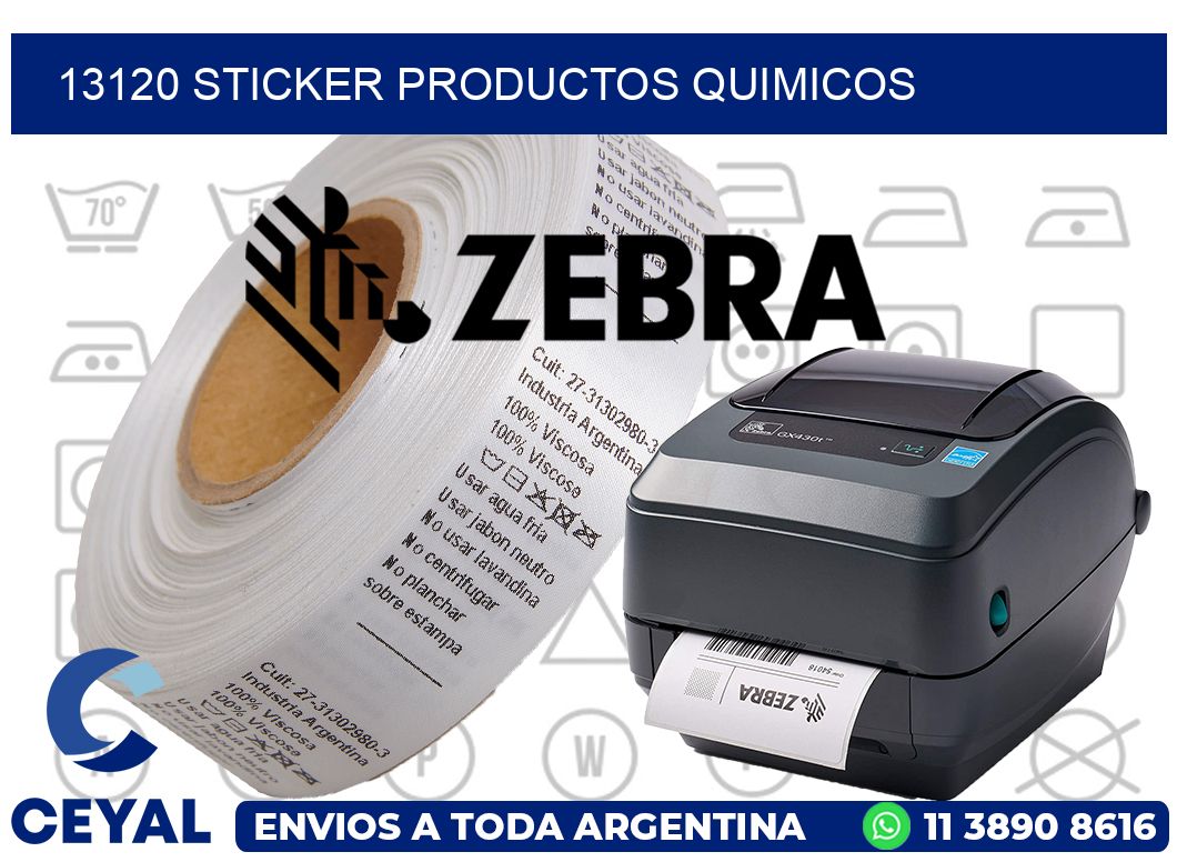 13120 STICKER PRODUCTOS QUIMICOS