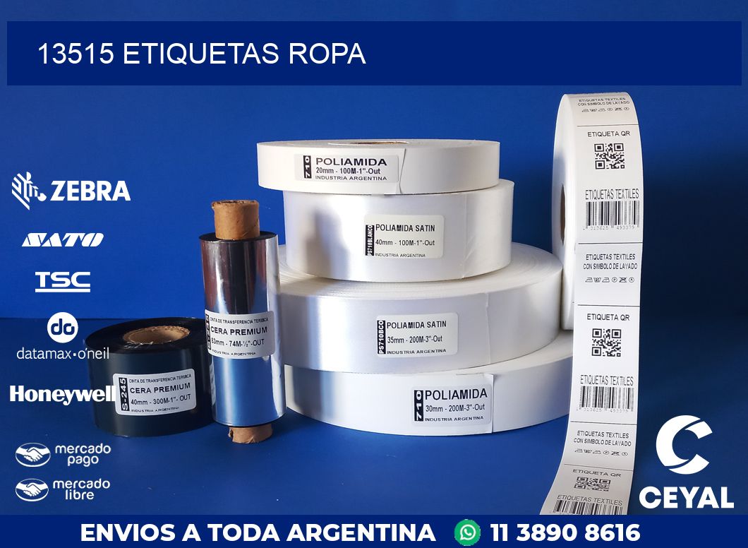 13515 ETIQUETAS ROPA