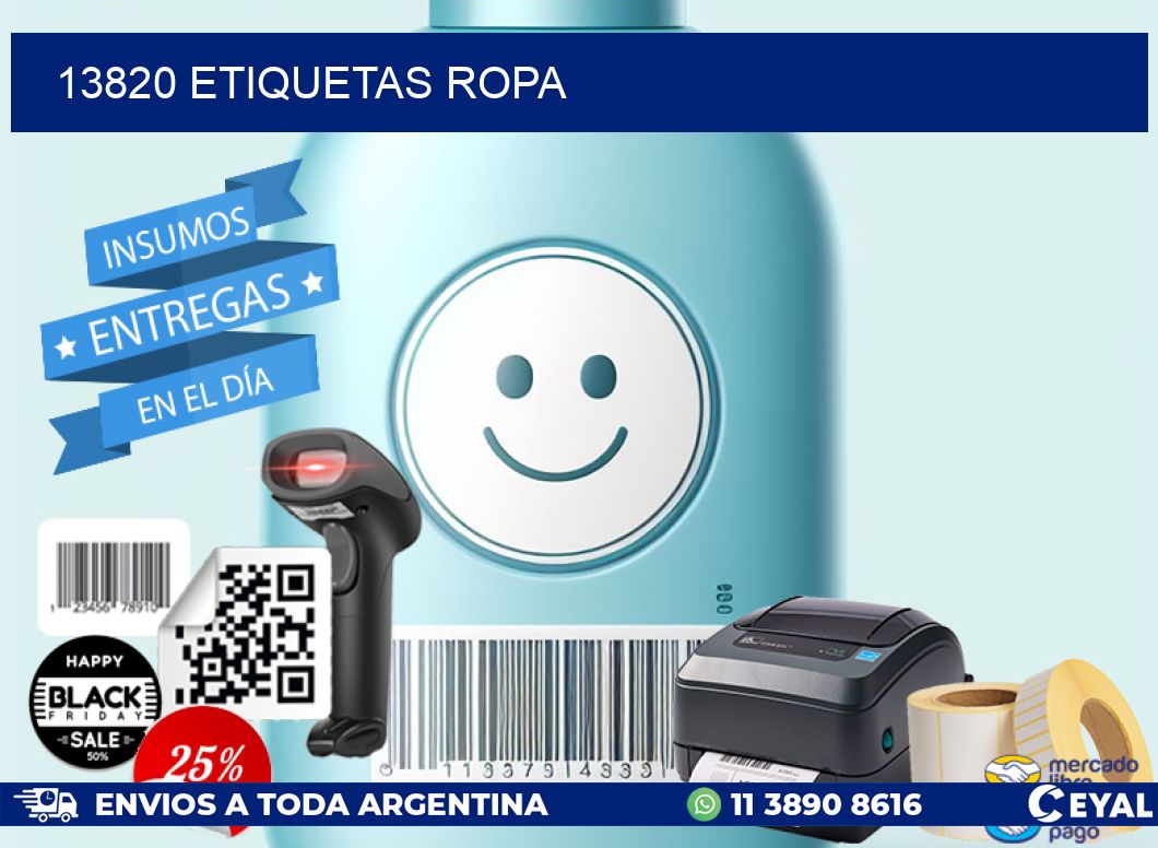 13820 ETIQUETAS ROPA