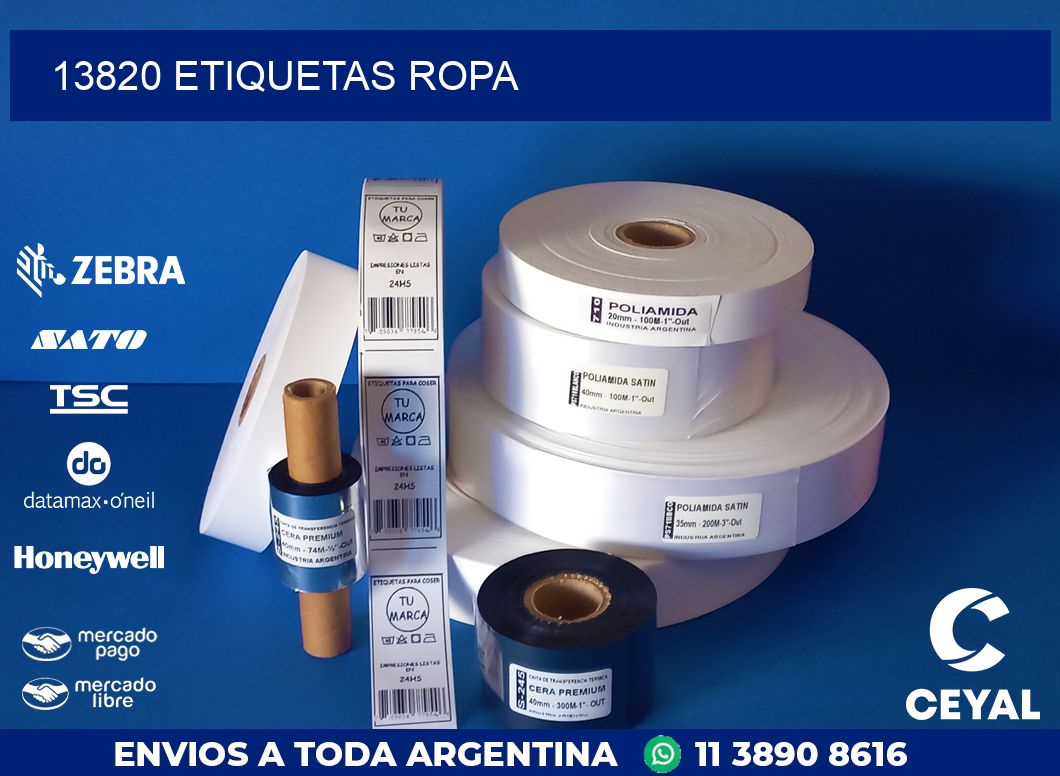 13820 ETIQUETAS ROPA