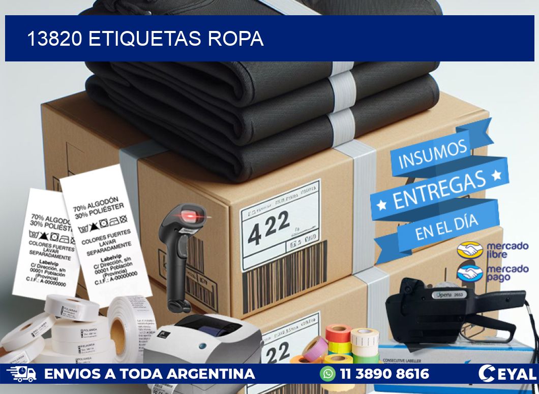 13820 ETIQUETAS ROPA