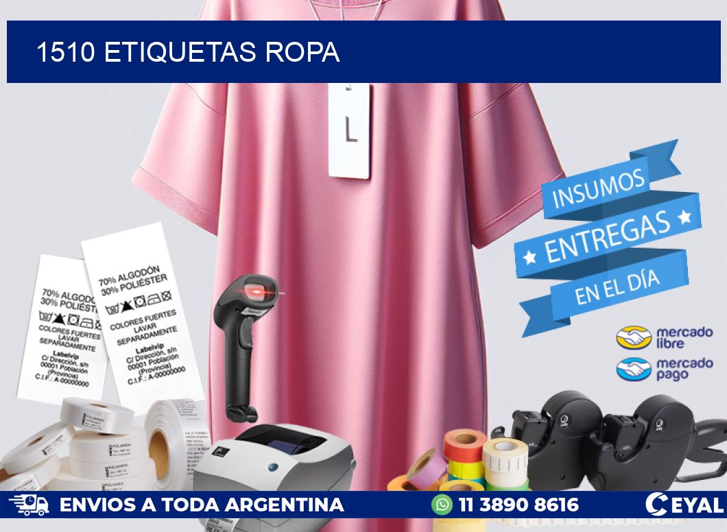 1510 ETIQUETAS ROPA