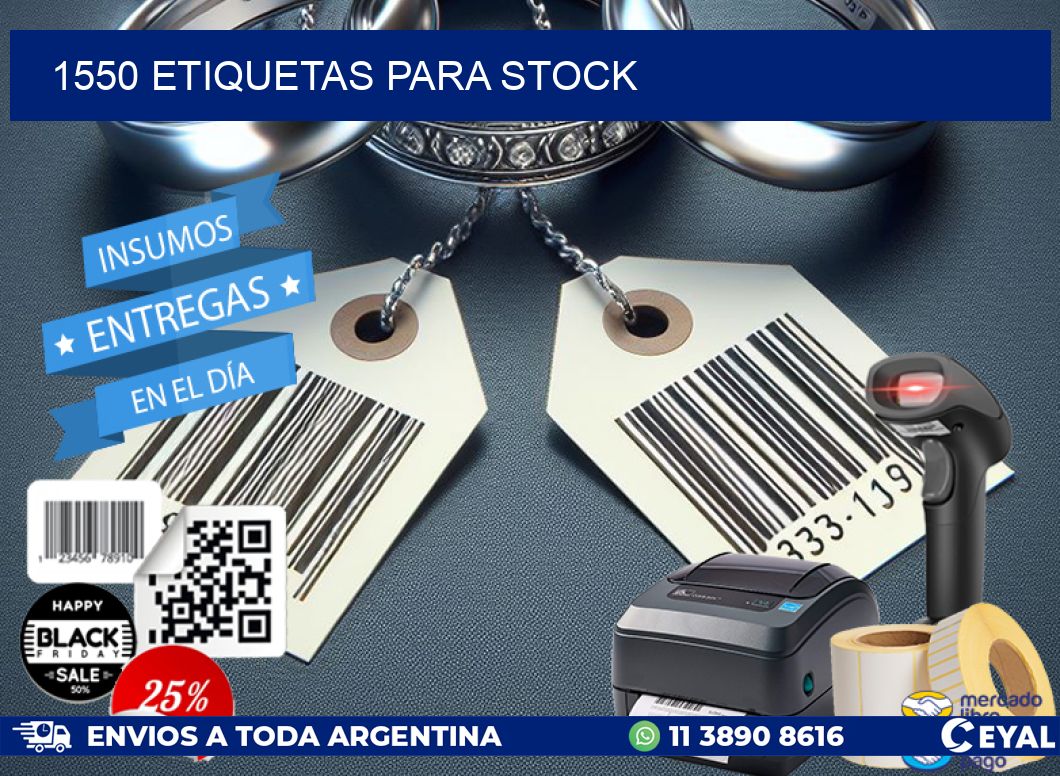 1550 ETIQUETAS PARA STOCK