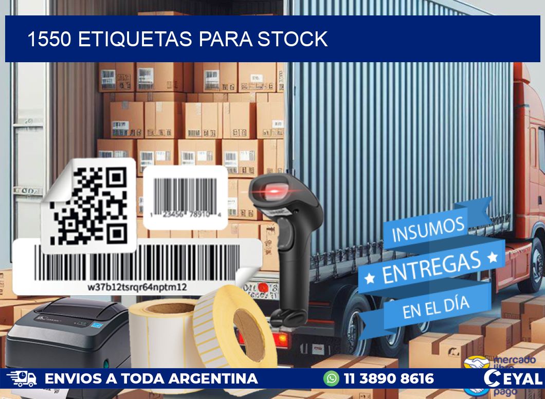 1550 ETIQUETAS PARA STOCK