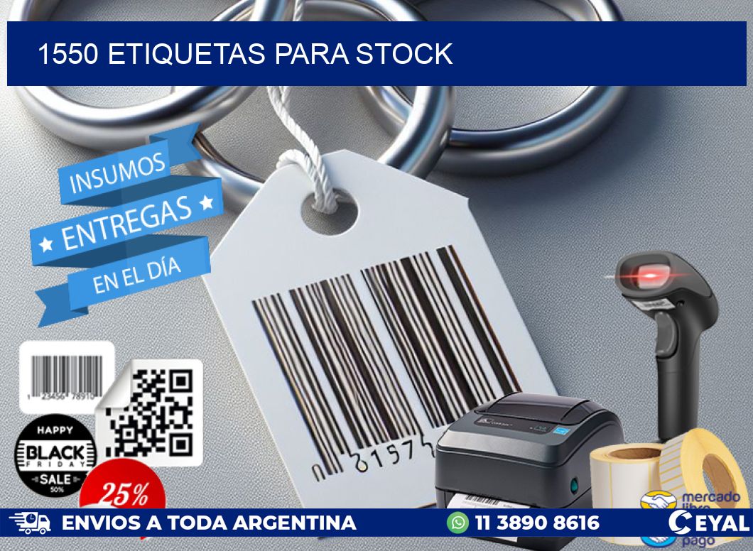 1550 ETIQUETAS PARA STOCK