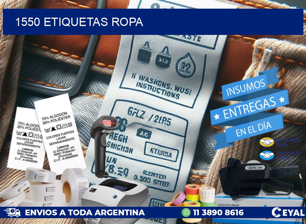 1550 ETIQUETAS ROPA