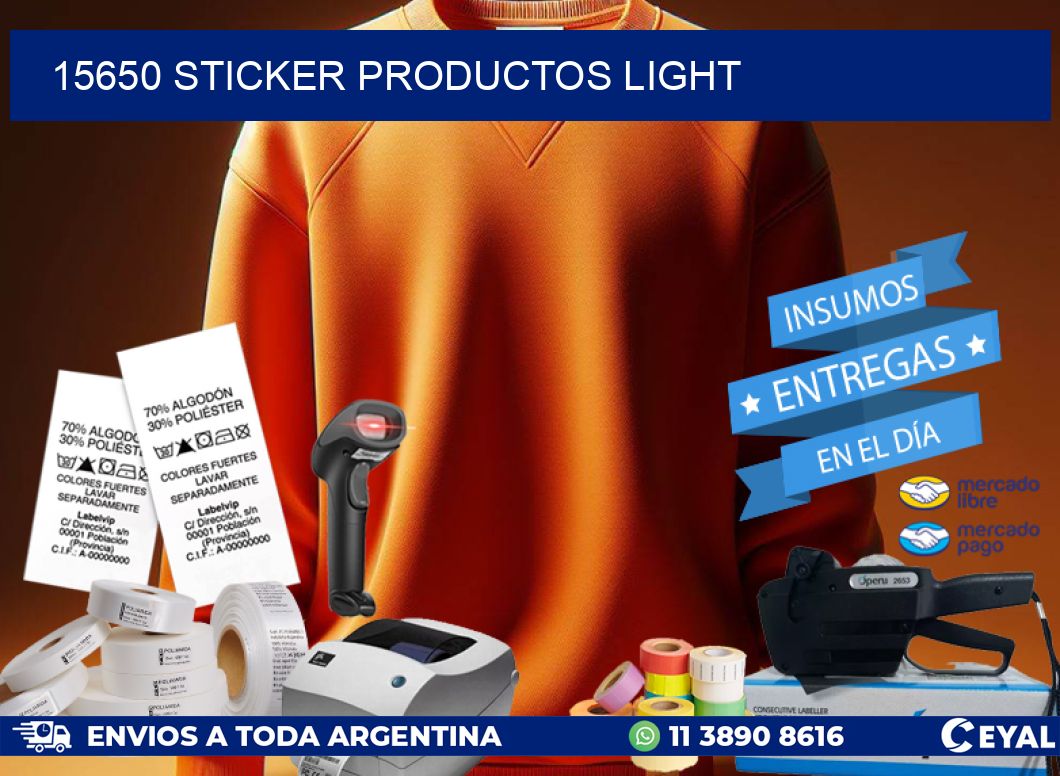 15650 STICKER PRODUCTOS LIGHT