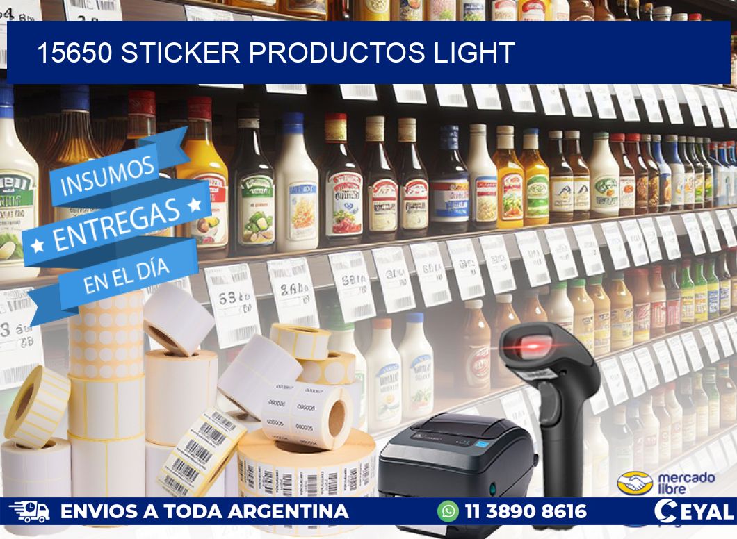 15650 STICKER PRODUCTOS LIGHT