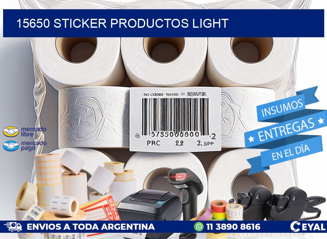 15650 STICKER PRODUCTOS LIGHT