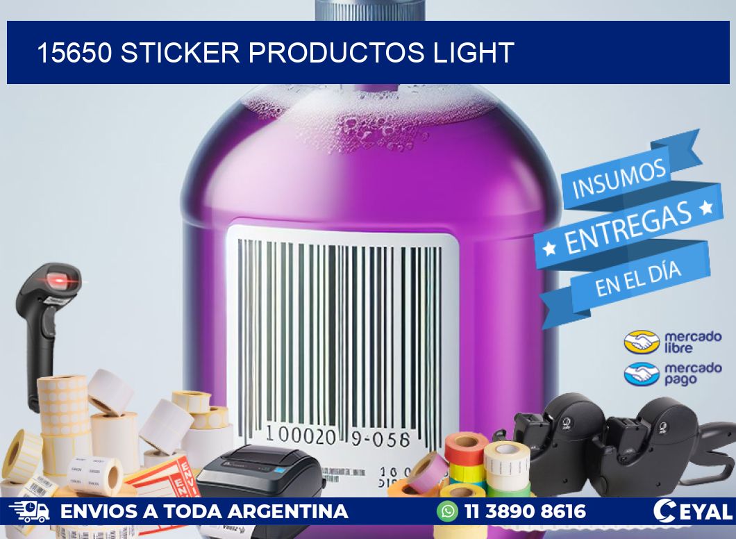 15650 STICKER PRODUCTOS LIGHT