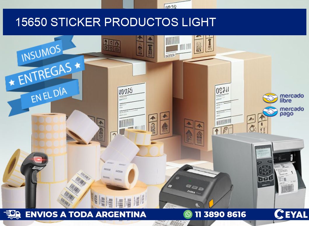 15650 STICKER PRODUCTOS LIGHT