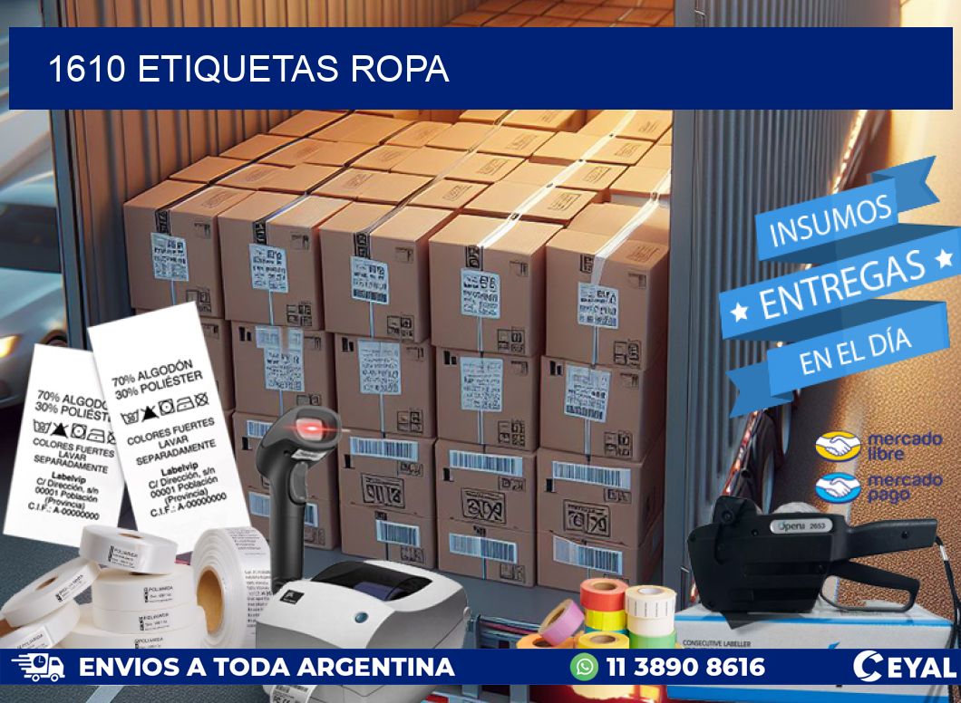 1610 ETIQUETAS ROPA