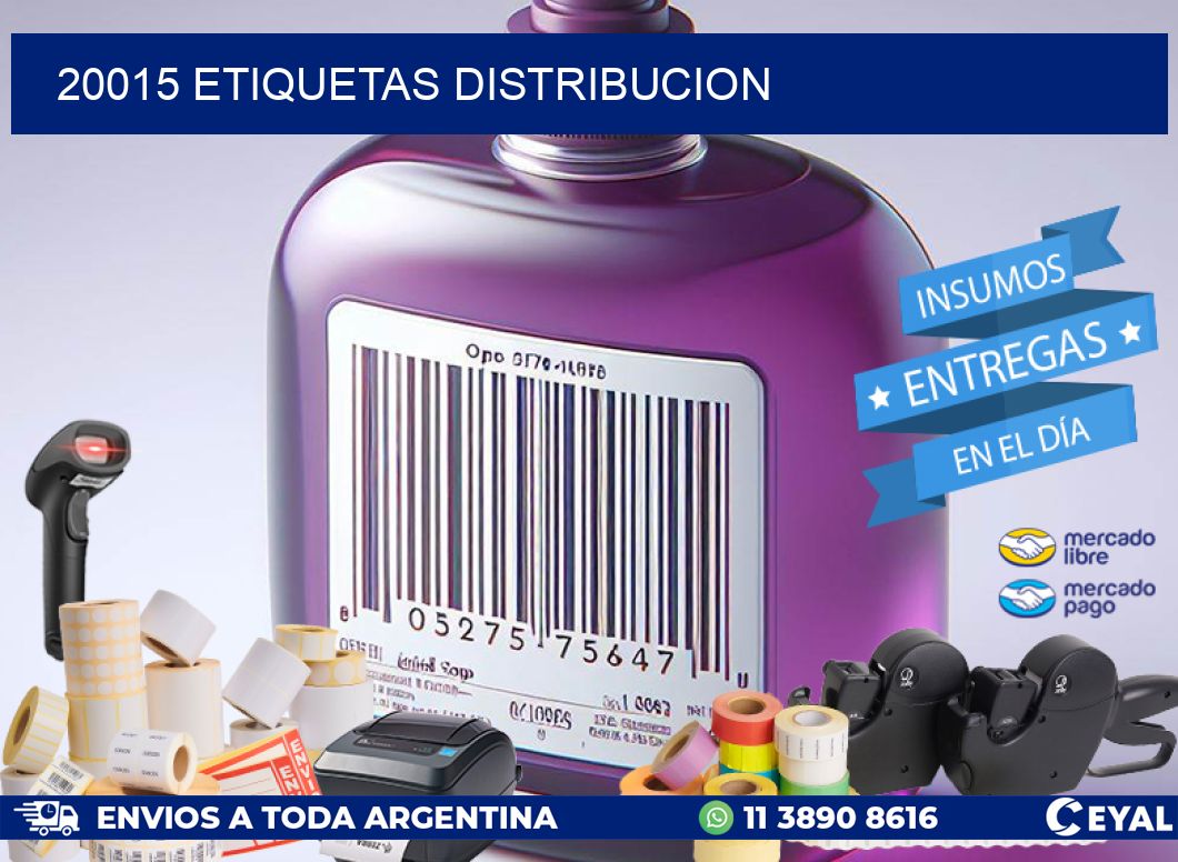 20015 etiquetas distribucion