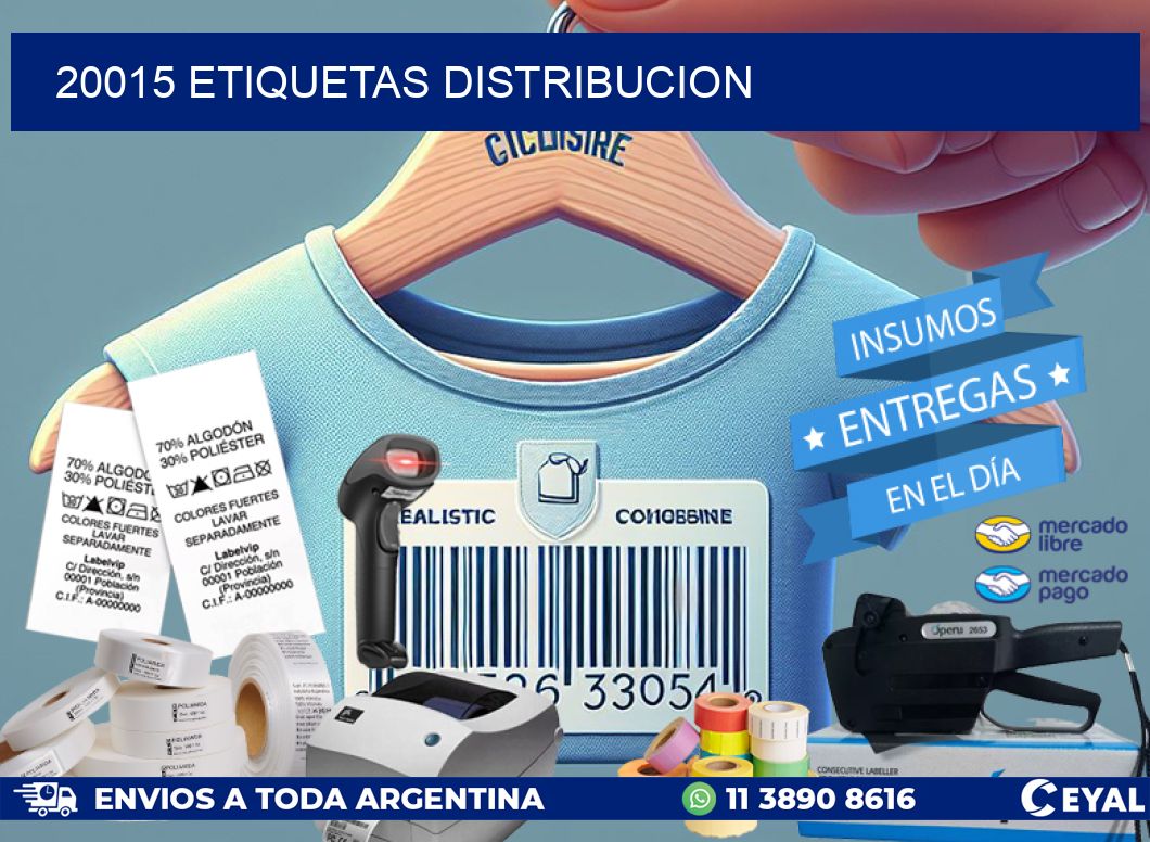 20015 etiquetas distribucion