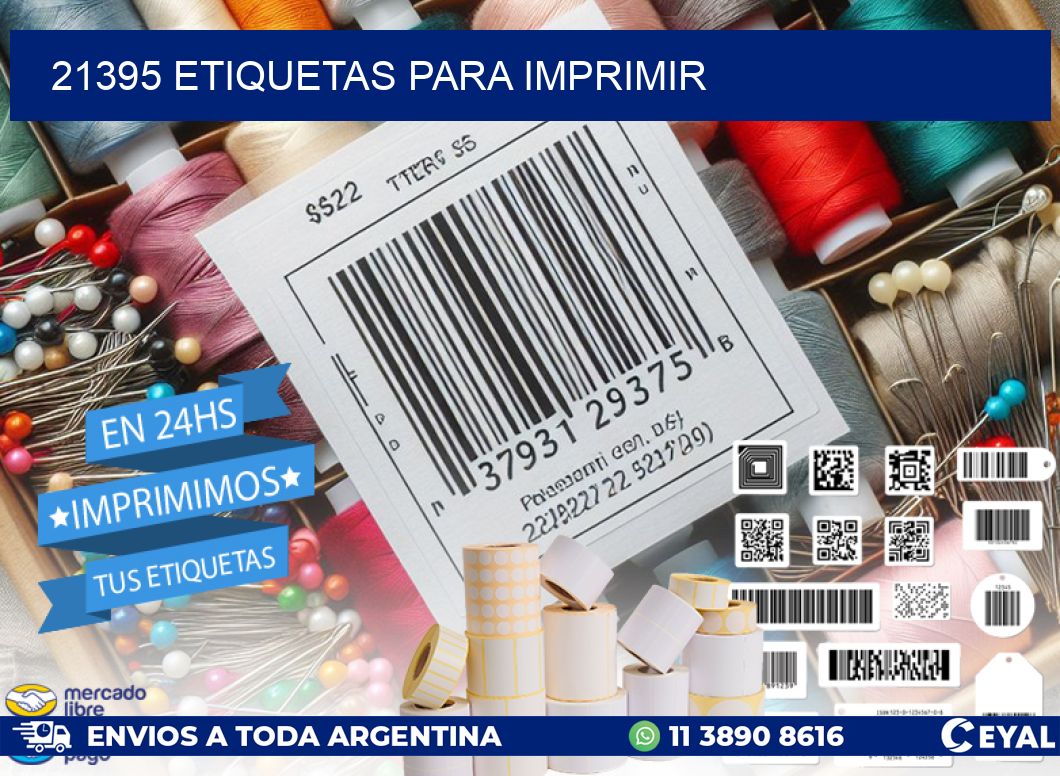 21395 ETIQUETAS PARA IMPRIMIR