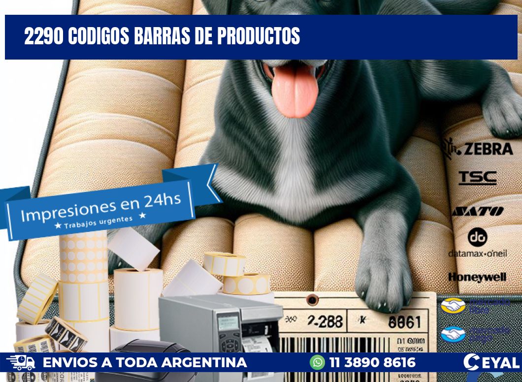 2290 CODIGOS BARRAS DE PRODUCTOS