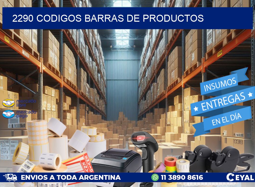 2290 CODIGOS BARRAS DE PRODUCTOS