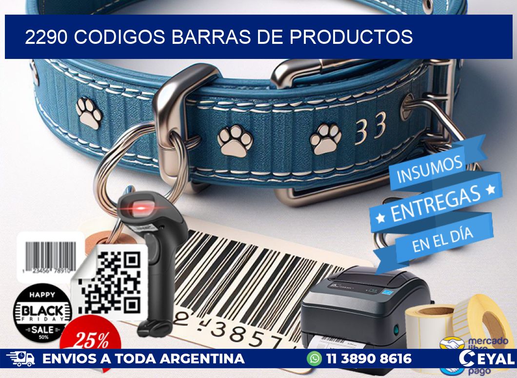 2290 CODIGOS BARRAS DE PRODUCTOS