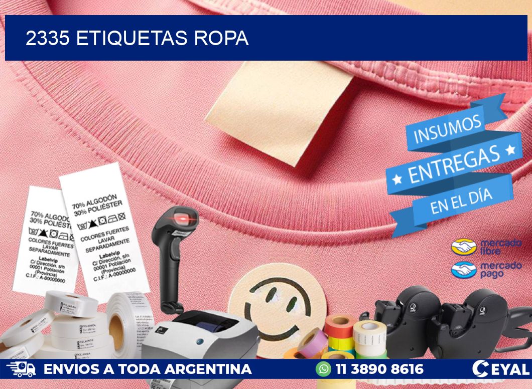 2335 ETIQUETAS ROPA