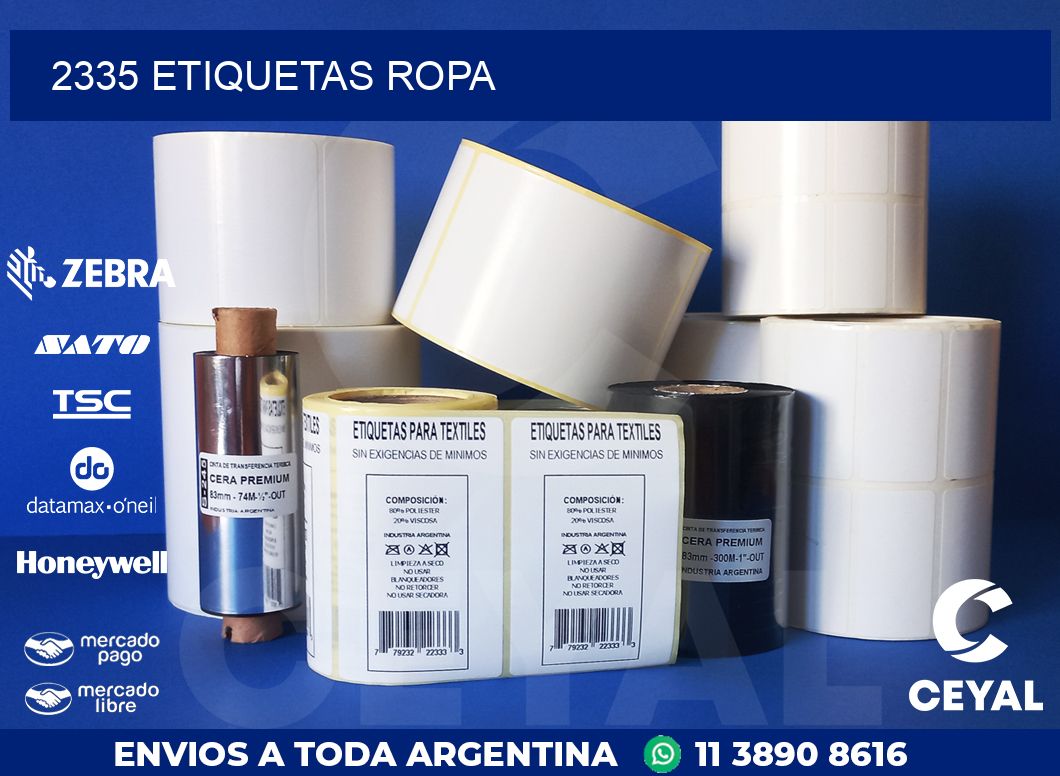 2335 ETIQUETAS ROPA