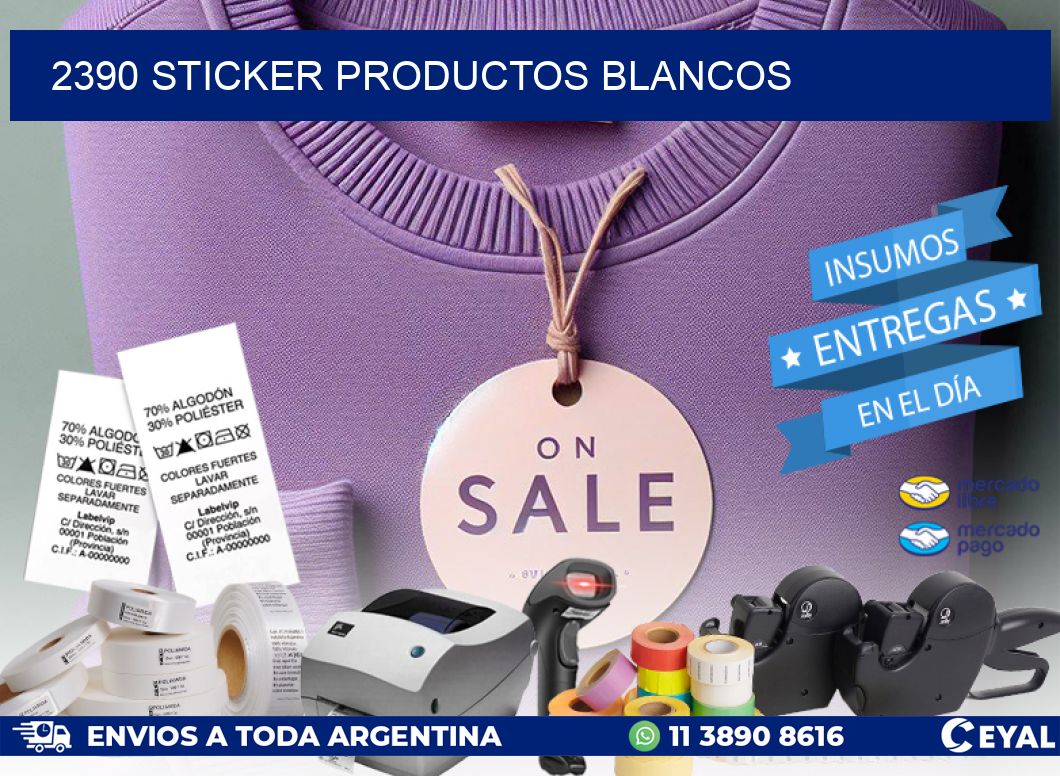 2390 STICKER PRODUCTOS BLANCOS