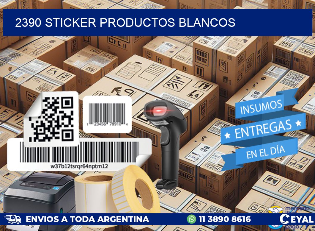 2390 STICKER PRODUCTOS BLANCOS