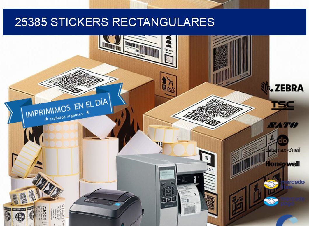 25385 Stickers rectangulares