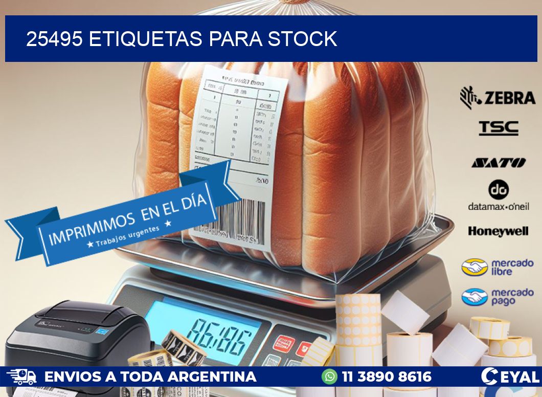 25495 ETIQUETAS PARA STOCK