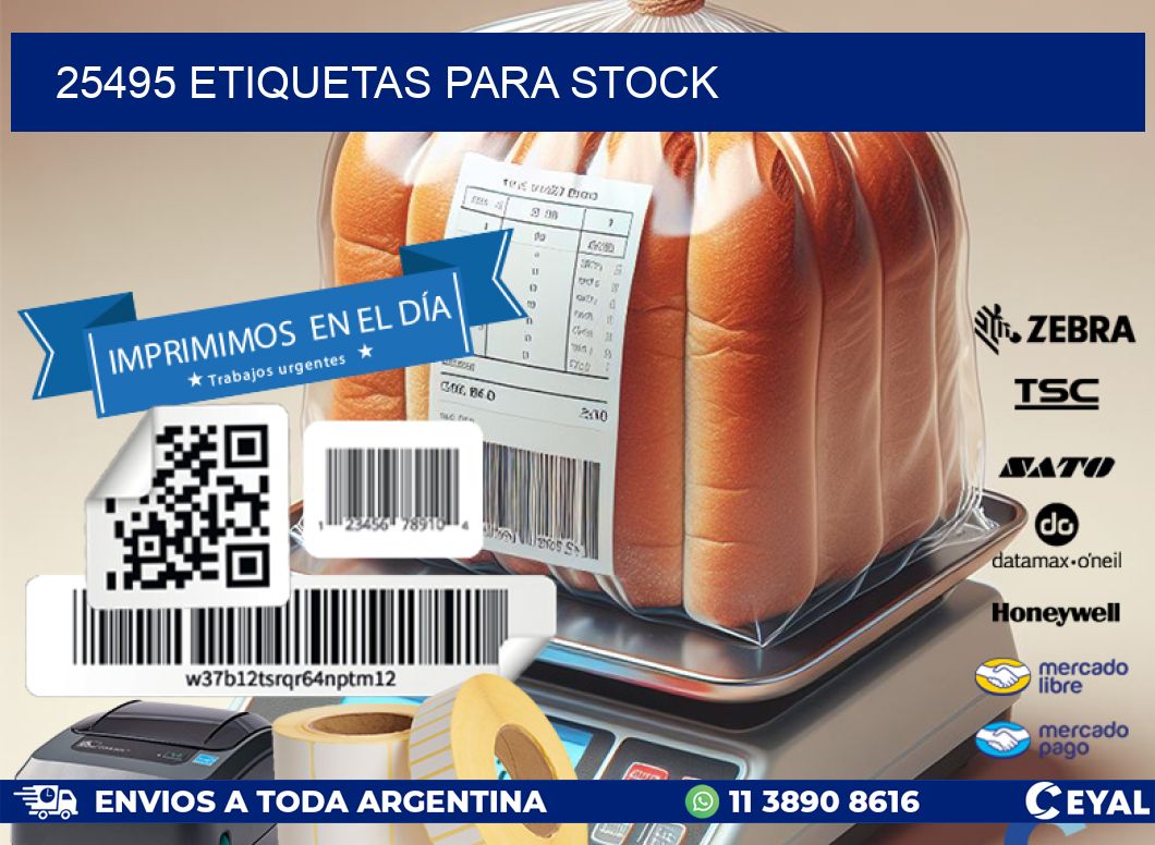 25495 ETIQUETAS PARA STOCK