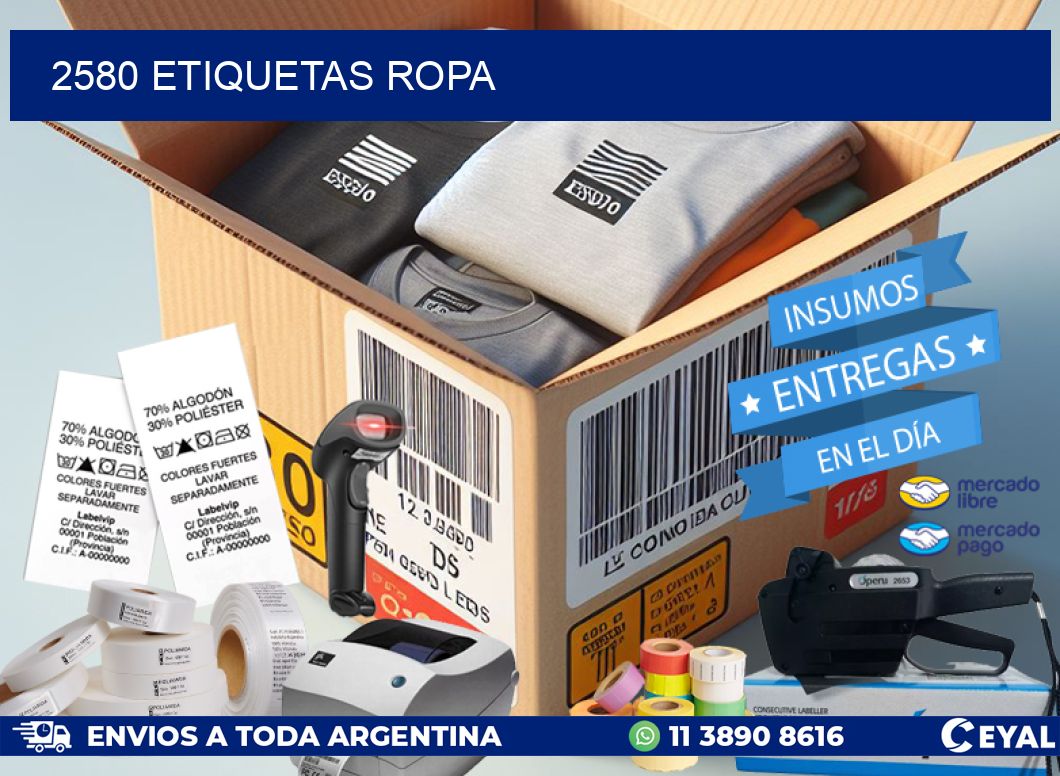 2580 ETIQUETAS ROPA