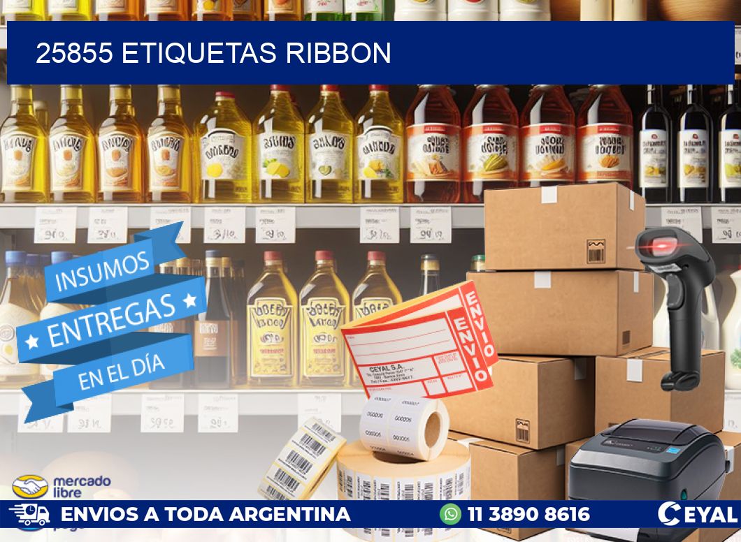 25855 ETIQUETAS RIBBON